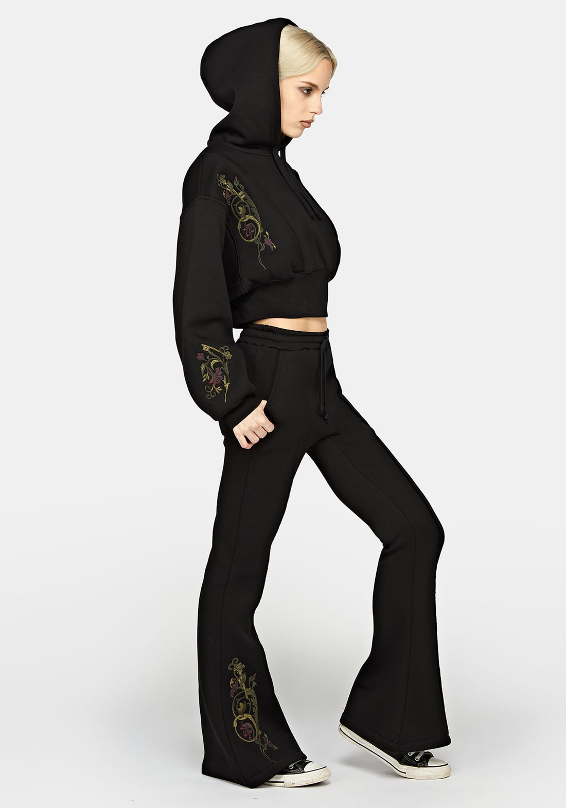 Ouro Embroidered Flared Jogger